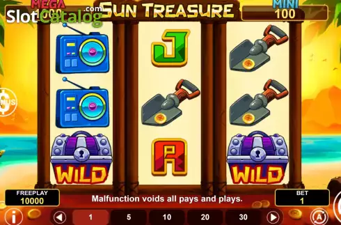 Οθόνη2. Sun Treasure Hold & Win Κουλοχέρης