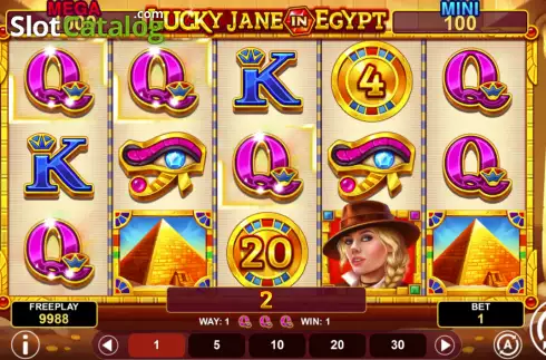 Οθόνη3. Lucky Jane in Egypt Hold & Win Κουλοχέρης