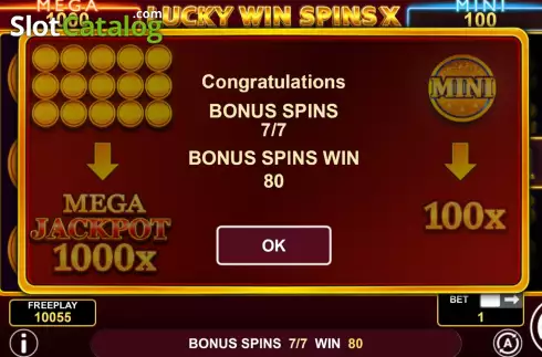 Οθόνη3. Lucky Win Spins X Κουλοχέρης