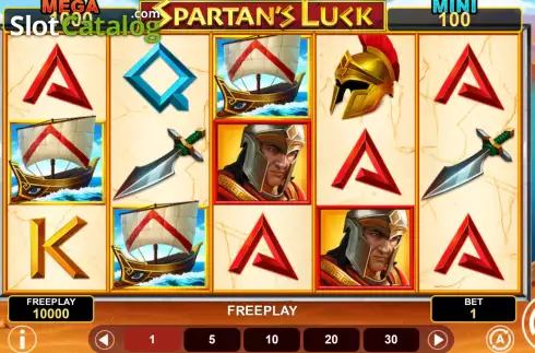 Οθόνη2. Spartans Luck Hold And Win Κουλοχέρης 