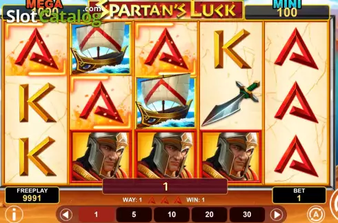 Οθόνη3. Spartans Luck Hold And Win Κουλοχέρης 