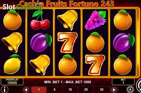 Οθόνη2. Cash'n Fruits Fortune 243 Κουλοχέρης