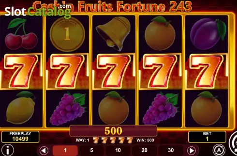 Οθόνη3. Cash'n Fruits Fortune 243 Κουλοχέρης