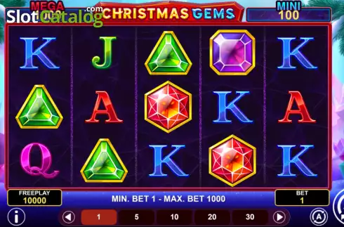 Οθόνη2. Christmas Gems Hold & Win Κουλοχέρης