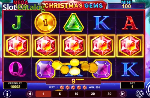 Οθόνη3. Christmas Gems Hold & Win Κουλοχέρης