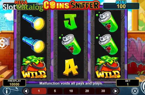 Οθόνη2. Coins Sniffer Hold & Win Κουλοχέρης