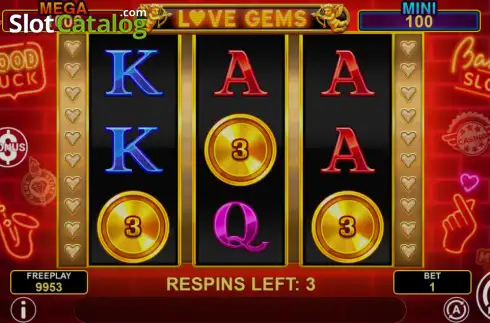 Οθόνη3. Love Gems Hold and Win Κουλοχέρης