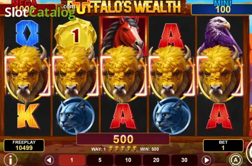 Οθόνη3. Buffalo's Wealth Win Spins Κουλοχέρης