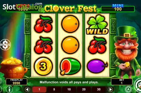 Οθόνη2. Clover Fest Hold & Win Κουλοχέρης