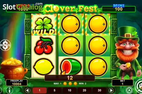 Οθόνη3. Clover Fest Hold & Win Κουλοχέρης