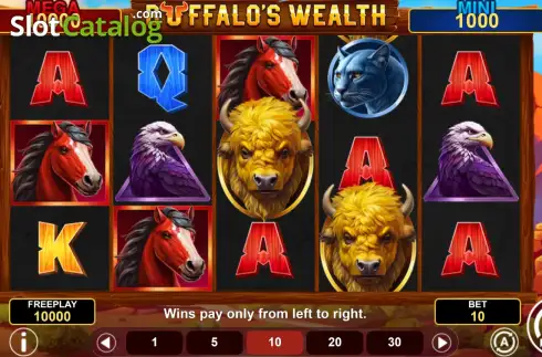 Οθόνη2. Buffalo's Wealth Hold & Win Κουλοχέρης 