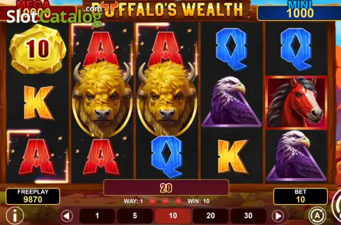 Οθόνη3. Buffalo's Wealth Hold & Win Κουλοχέρης 
