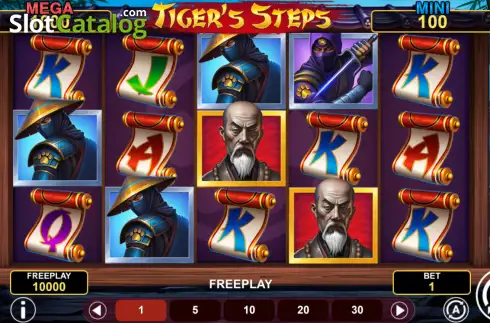 Οθόνη2. Tiger's Steps Hold & Win Κουλοχέρης
