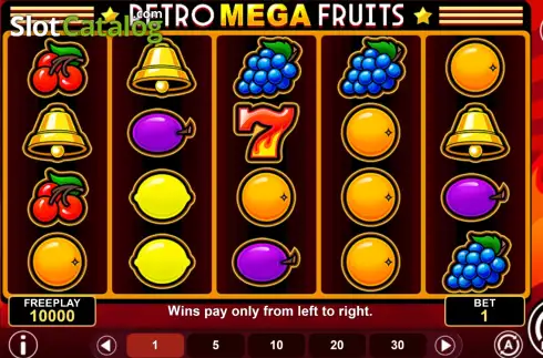 Οθόνη2. Retro Mega Fruits (1spin4win) Κουλοχέρης