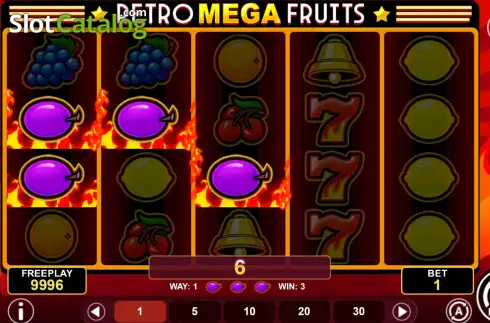 Οθόνη3. Retro Mega Fruits (1spin4win) Κουλοχέρης