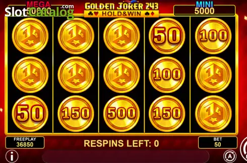 Οθόνη3. Golden Joker 243 Hold & Win Κουλοχέρης