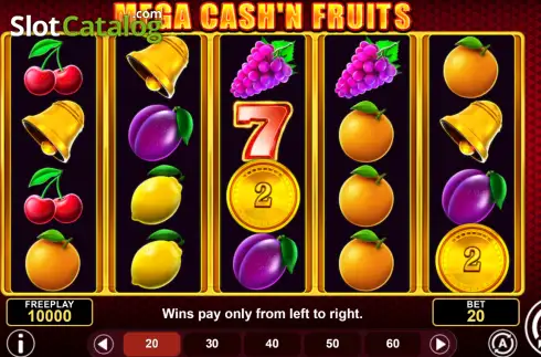 Οθόνη2. Mega Cash'n Fruits Κουλοχέρης
