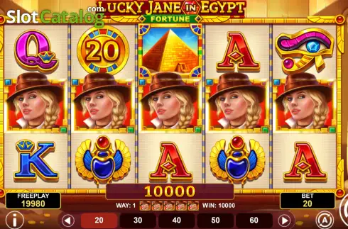 Οθόνη3. Lucky Jane in Egypt Fortune Κουλοχέρης