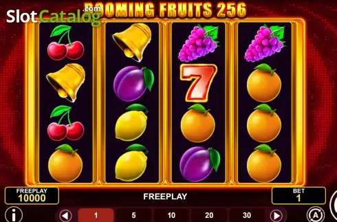 Οθόνη2. Booming Fruits 256 Κουλοχέρης