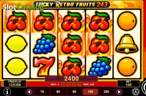 Οθόνη3. Lucky Retro Fruits 243 Κουλοχέρης 