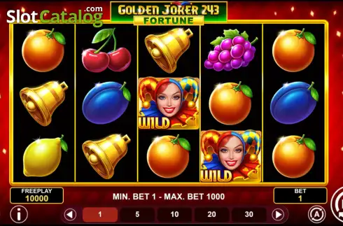 Οθόνη2. Golden Joker 243 Fortune Κουλοχέρης