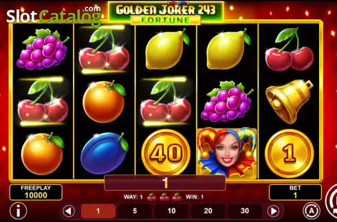 Οθόνη3. Golden Joker 243 Fortune Κουλοχέρης
