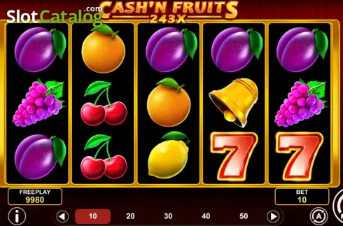 Οθόνη2. Cash'n Fruits 243 X Κουλοχέρης