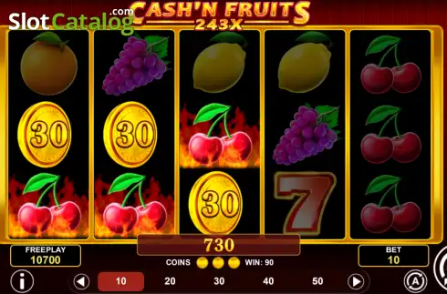 Οθόνη3. Cash'n Fruits 243 X Κουλοχέρης