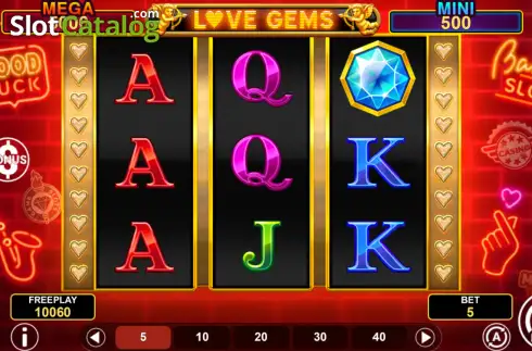 Οθόνη2. Gems of Love Hold & Win Κουλοχέρης