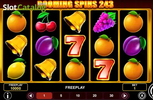 Οθόνη2. Booming Spins 243 Κουλοχέρης 