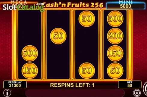Οθόνη3. Cash'n Fruits 256 Hold & Win Κουλοχέρης