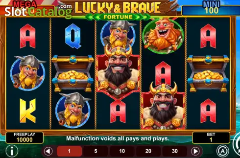 Οθόνη2. Lucky & Brave Fortune Κουλοχέρης 