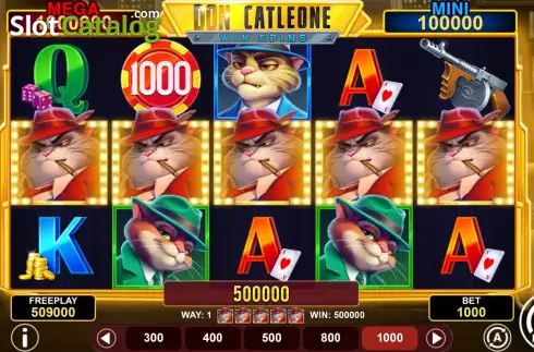 Οθόνη3. Don Catleone Win Spins Κουλοχέρης