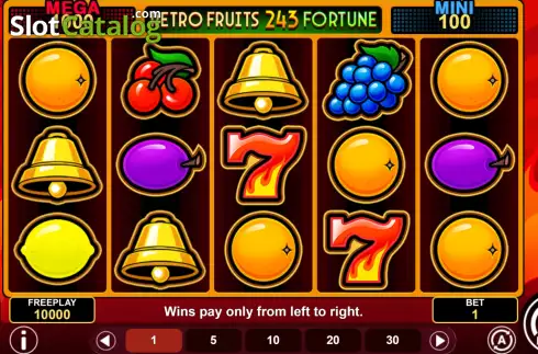 Οθόνη2. Retro Fruits 243 Fortune Κουλοχέρης