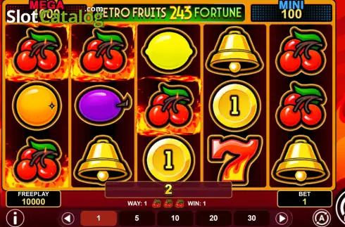 Οθόνη3. Retro Fruits 243 Fortune Κουλοχέρης