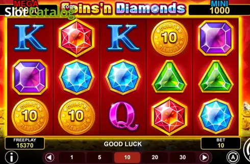 Οθόνη2. Coins'n Diamonds Fortune Κουλοχέρης 