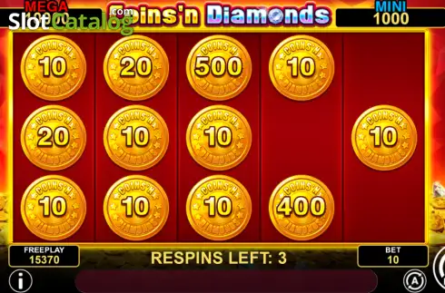 Οθόνη3. Coins'n Diamonds Fortune Κουλοχέρης 