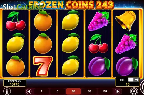 Οθόνη3. Frozen Coins 243 Κουλοχέρης