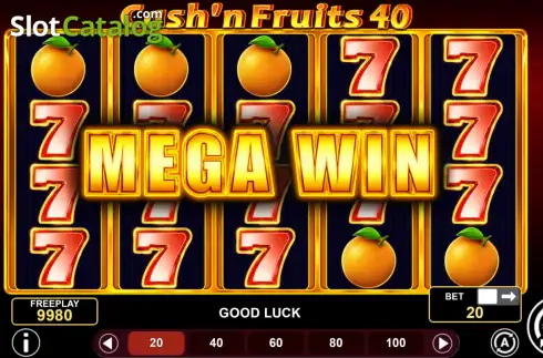Οθόνη3. Cash'n Fruits 40 Κουλοχέρης 