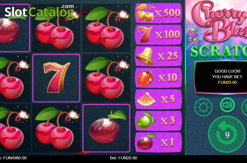 Οθόνη3. Cherry Blast Scratch Κουλοχέρης 