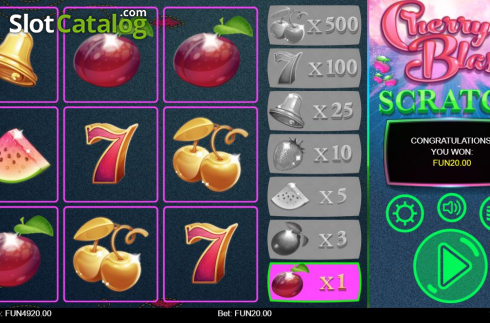 Οθόνη5. Cherry Blast Scratch Κουλοχέρης 