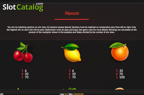 Οθόνη5. Reel Fruits! Κουλοχέρης