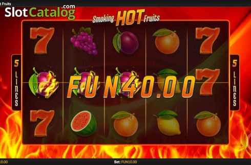 Οθόνη3. Smoking Hot Fruits Κουλοχέρης 