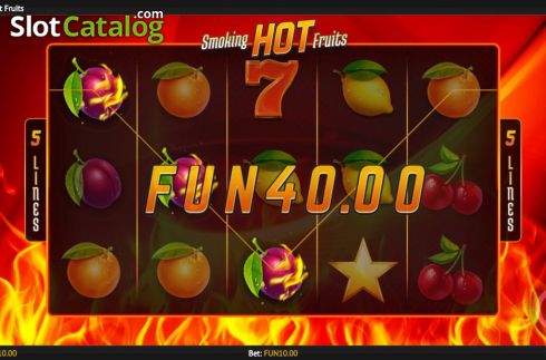Οθόνη4. Smoking Hot Fruits Κουλοχέρης 