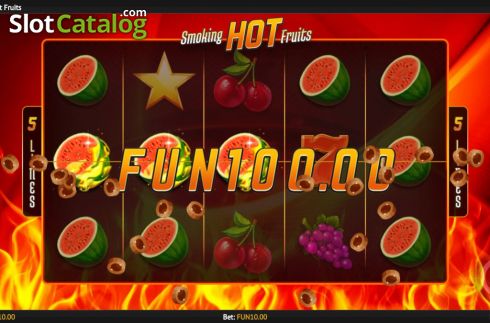 Οθόνη5. Smoking Hot Fruits Κουλοχέρης 