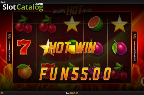 Οθόνη6. Smoking Hot Fruits Κουλοχέρης 