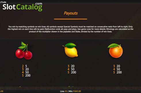 Οθόνη8. Smoking Hot Fruits Κουλοχέρης 