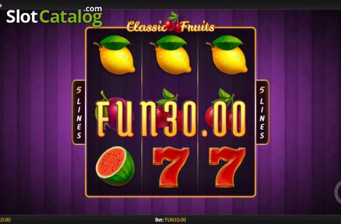 Οθόνη4. Classic Fruits Κουλοχέρης
