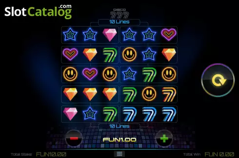 Οθόνη2. Disco 777 (1X2gaming) Κουλοχέρης