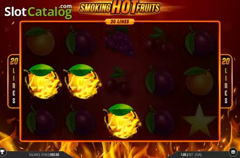 Οθόνη4. Smoking Hot Fruits 20 Κουλοχέρης